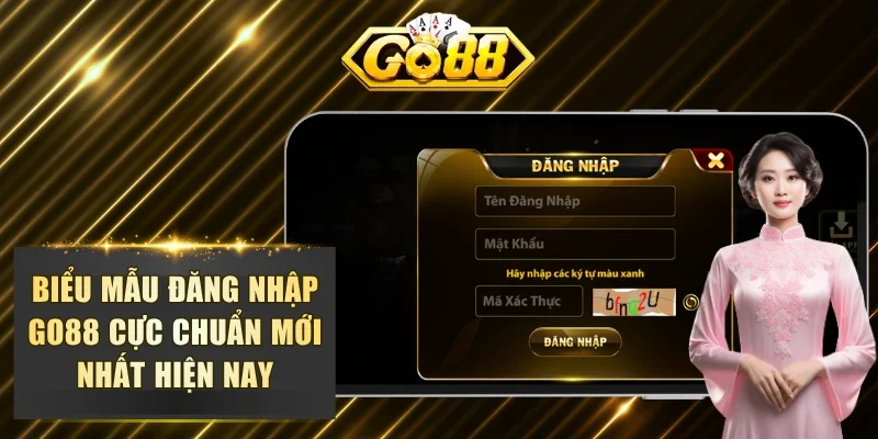 Biểu mẫu đăng nhập GO88 cực chuẩn mới nhất