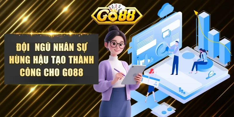 Đội  ngũ nhân sự hùng hậu tạo thành công cho GO88